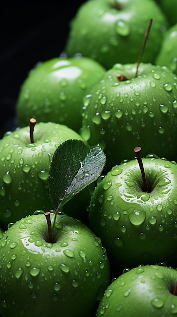 Зеленое яблоко - здоровая пища
