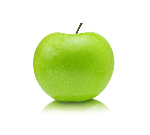 Green apple isolated on white background