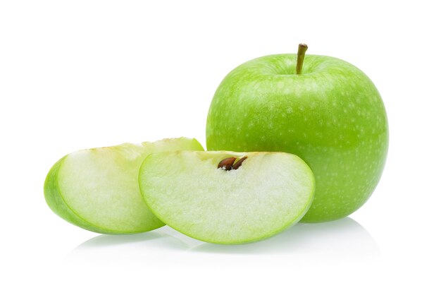 Green apple isolated on white background