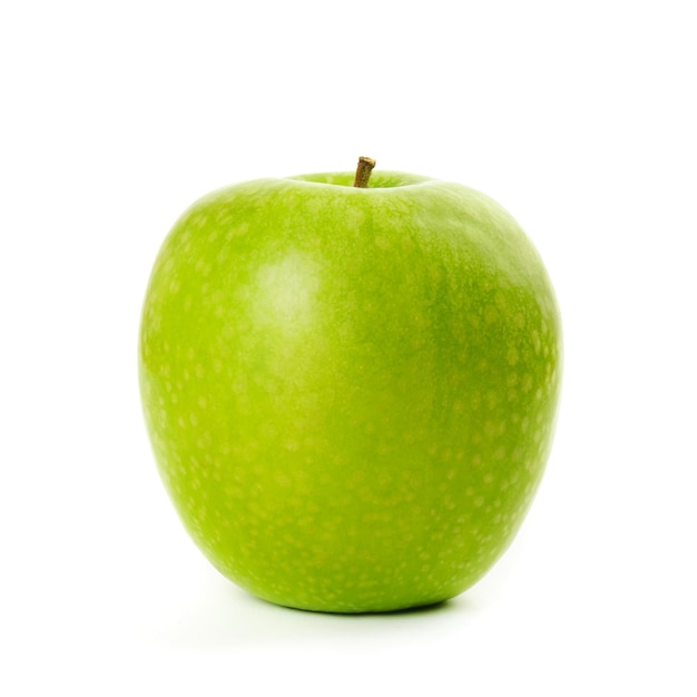 Green apple isolated on the white background