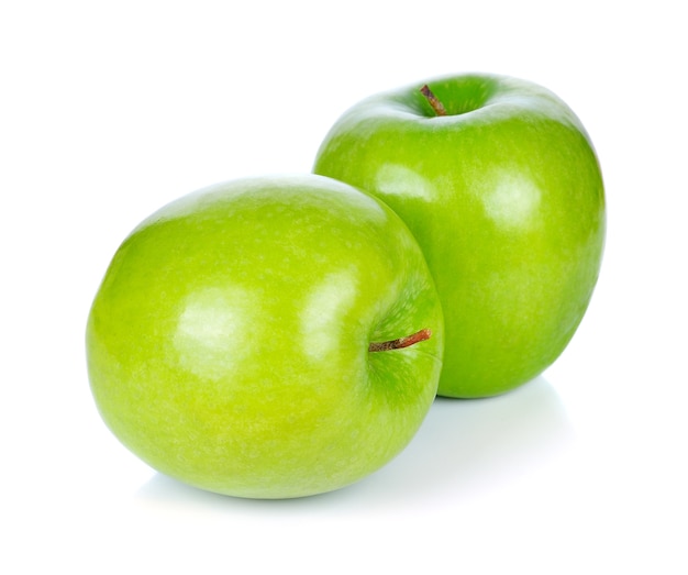 Green apple isolated on white background