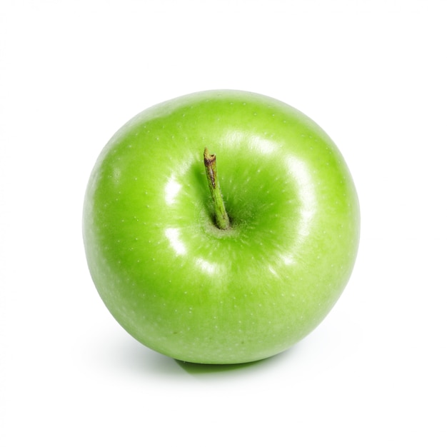 Green apple, isolated on white 