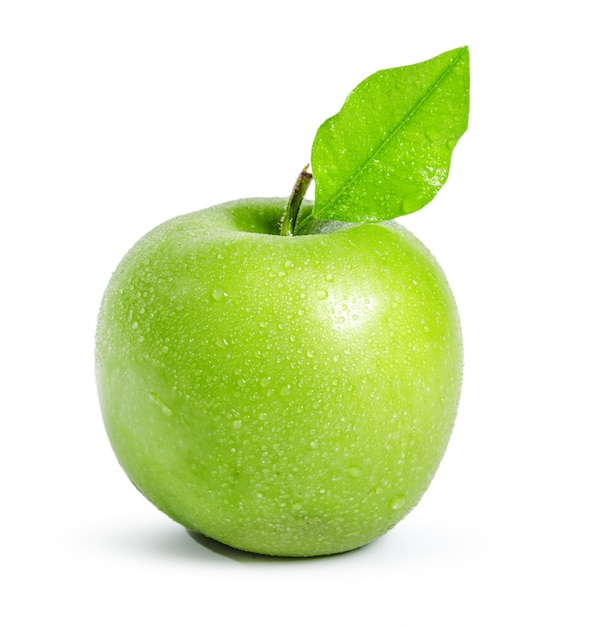 Green apple, isolated on white