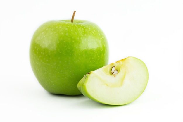 Green apple isolated