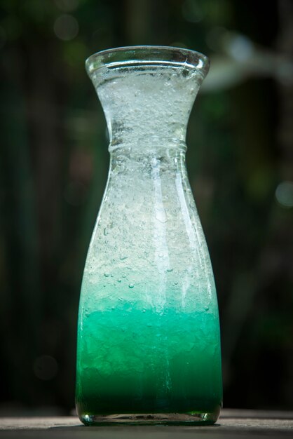 Green apple soda juice