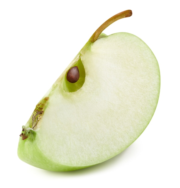 Green apples isolated on white background