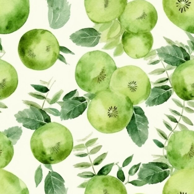 Photo green apples on a white background.