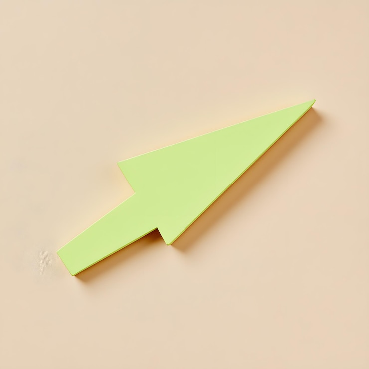 Photo a green arrow pointing to the left with the word quot arrow quot