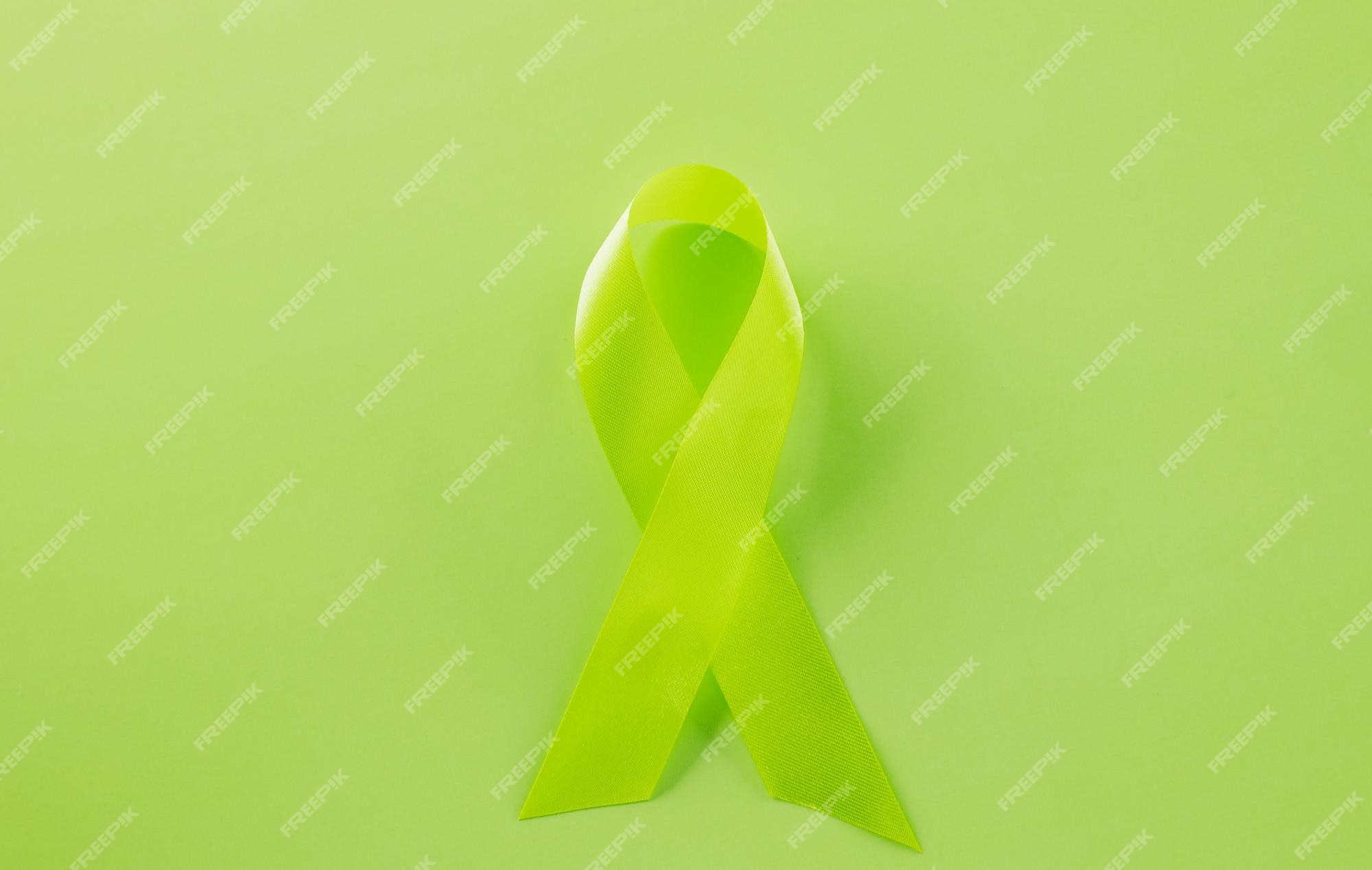 Premium Photo  Green awareness ribbon of gallbladder and bile