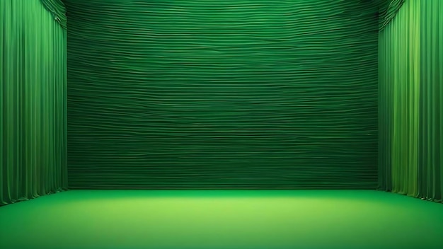 Green backgroud empty gradient colored backdrop illustration with copy space