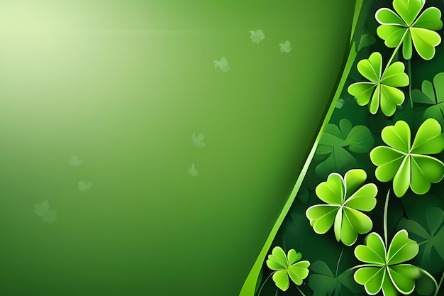 Green background St Patricks Day