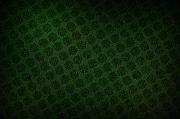 Green background with abstract geometric pattern