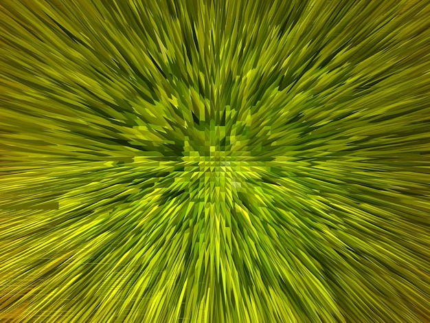 Green background with abstract stripes like explosion