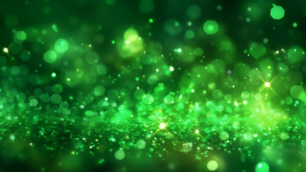 Green background with a blurry image of a green background with a blurry image of a bokeh.