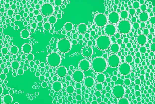 A green background with circles and the words " bubbles " on it.