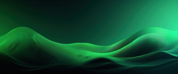 Green background with a green background and a white wave in the middle.