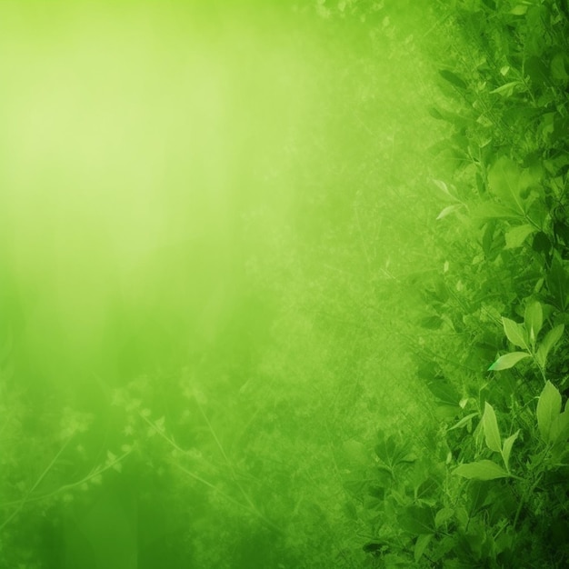 Green background with a leafy background