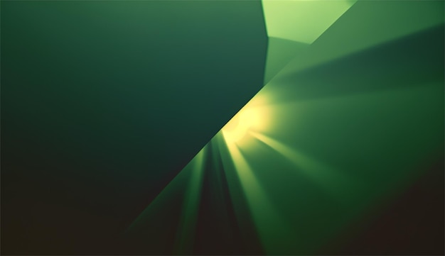 A green background with a light shining on it