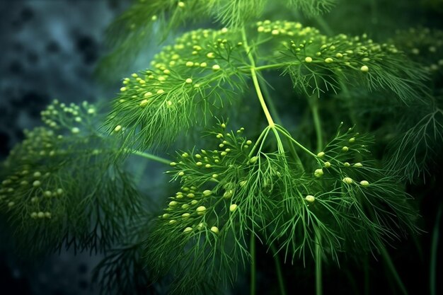 A green background with many small seeds on it