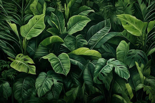 зеленый фон с растениями и словами «растения» зеленого цвета