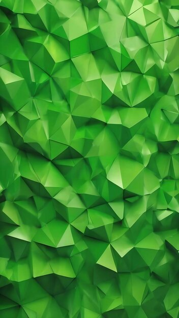 Photo green background with polygons