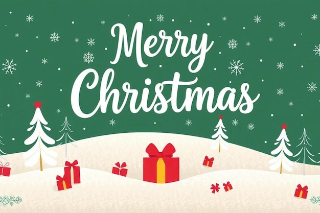 a green background with white snowflakes