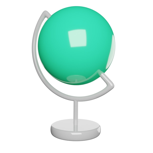 a green ball with a blue center that says quot the number 3 quot on it