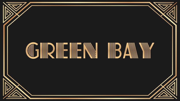 Green Bay Jazz Gold Text