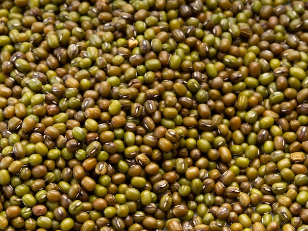 緑色の豆または緑豆の背景