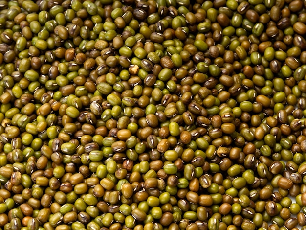 Fagiolo verde o sfondo di fagioli mung