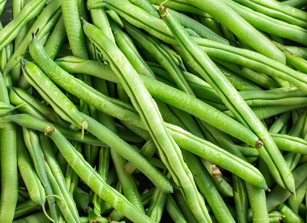 green bean top view