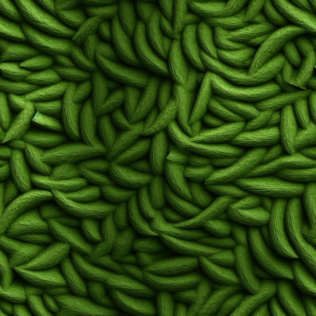 Green beans are on a green background