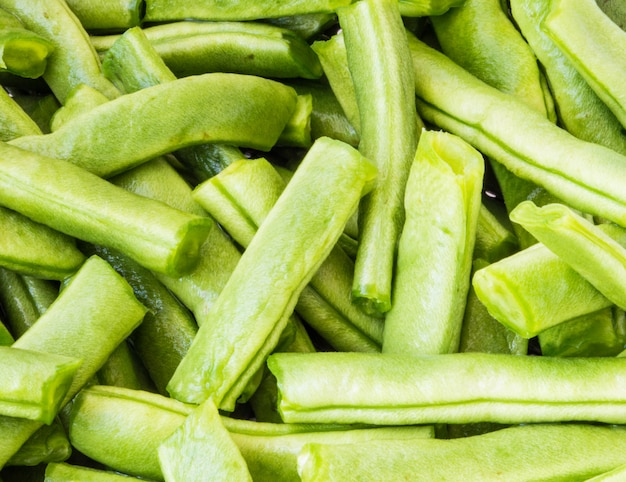 Green beans close up