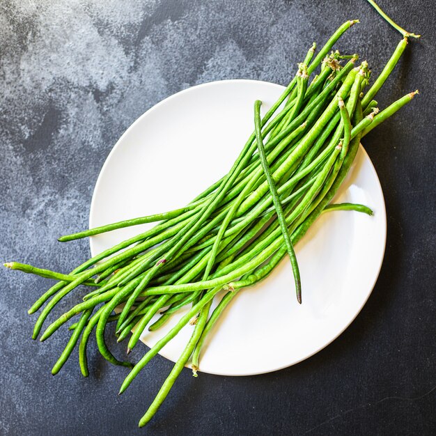 緑豆新鮮な収穫野菜有機食べる