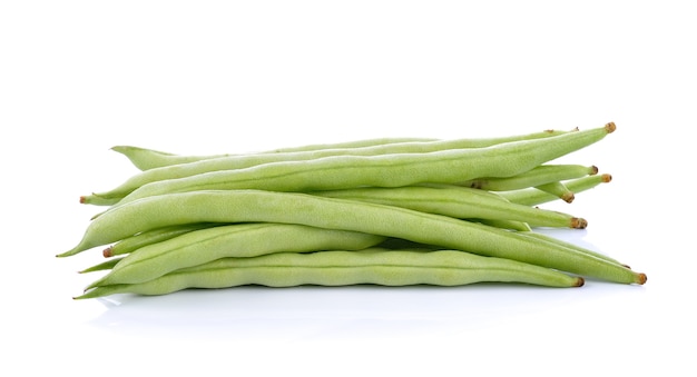 Green beans isolated on a white.