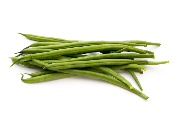 Green beans isolated.