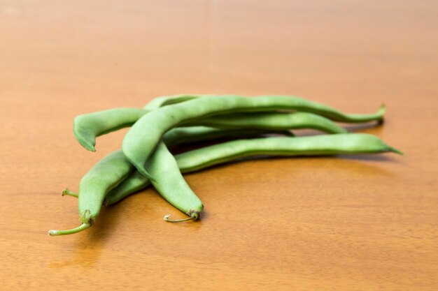 Green beans piled up