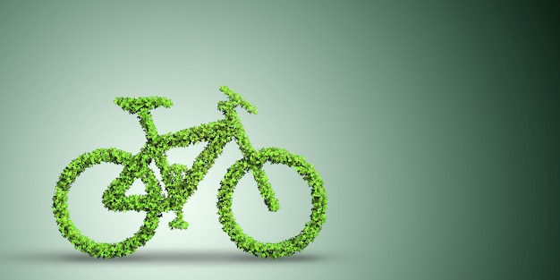 Bicicletta verde nei trasporti