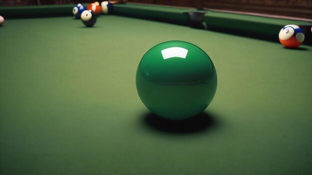 Green billiard textured cloth