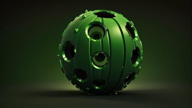 Green and black 3d background