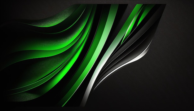 Green and black background with a black background and a green background.