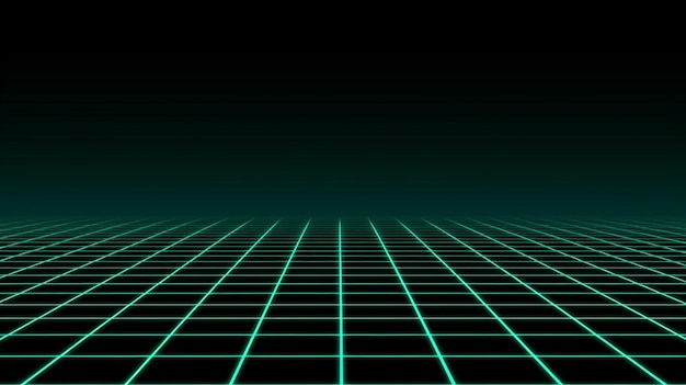 a green and black background with a grid of squares generative ai