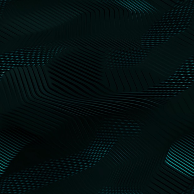 A green and black background with lines and dots that are in black