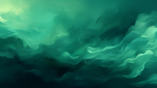 Green and black brush stroke banner background