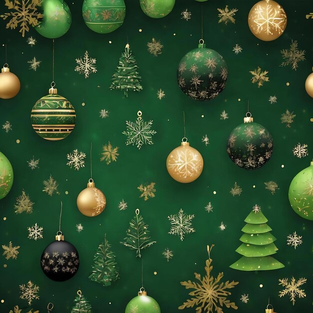 Green and black christmas background christmas icons