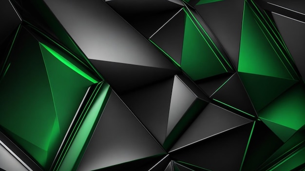 Photo green and black modern background