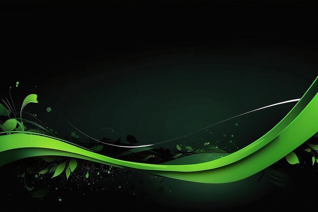 Green and Black PPT Background