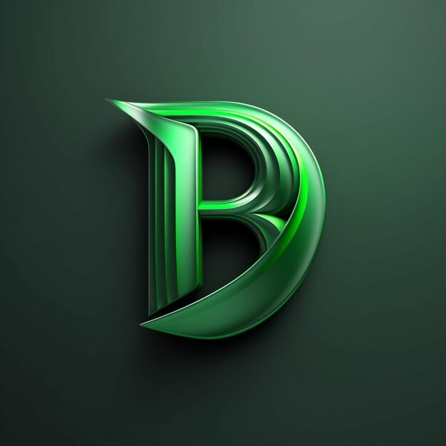 Foto un cartello verde e nero con su scritto b