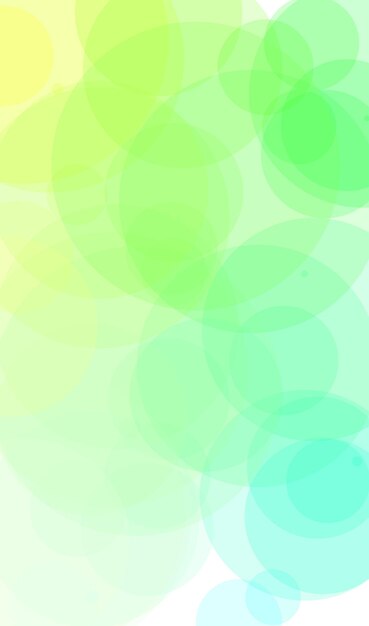 A green and blue background with circles in the center