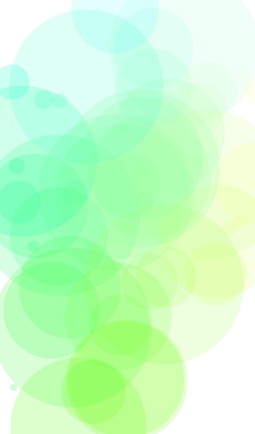 Green and blue circles on a white background.